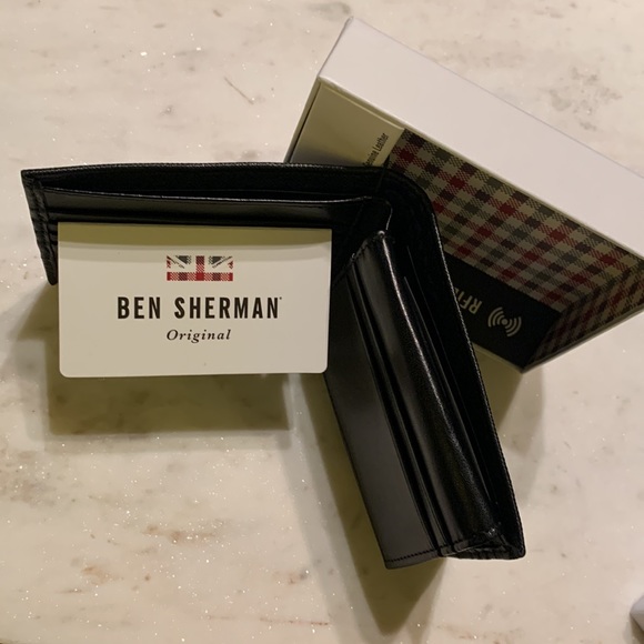 Ben Sherman Shadwell Collection Black BiFold Wallet - Picture 12 of 14